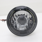 2Pcs 7" inch Round LED Headlights White Halo For Mazda Miata MX-5 MX5 1990-1997