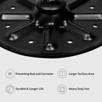 9 Inch Round Trailer Jack Landing Foot Plate for A Frame Boat RV Camper 2 Pcs