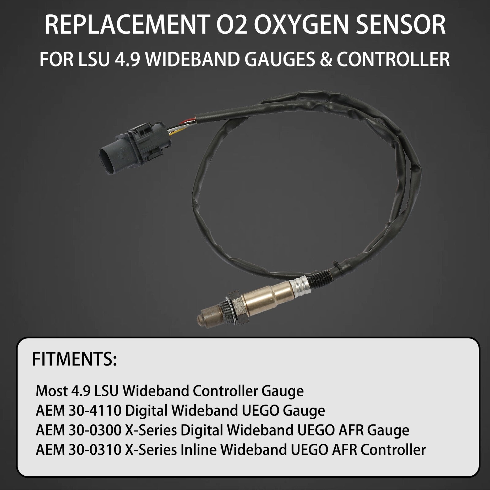 0258017025 LSU 4.9 Lambda WideBand O2 Oxygen Sensor for PLX AEM 30 4110