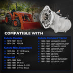 410-52302 Starter Motor 12V 1KW for Kubota L2050 L225 L2350 L235 Compact Tractor