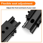 2pcs Universal Dual Lock Seat Sliders Rails Bracket Track Assembly Adjustable