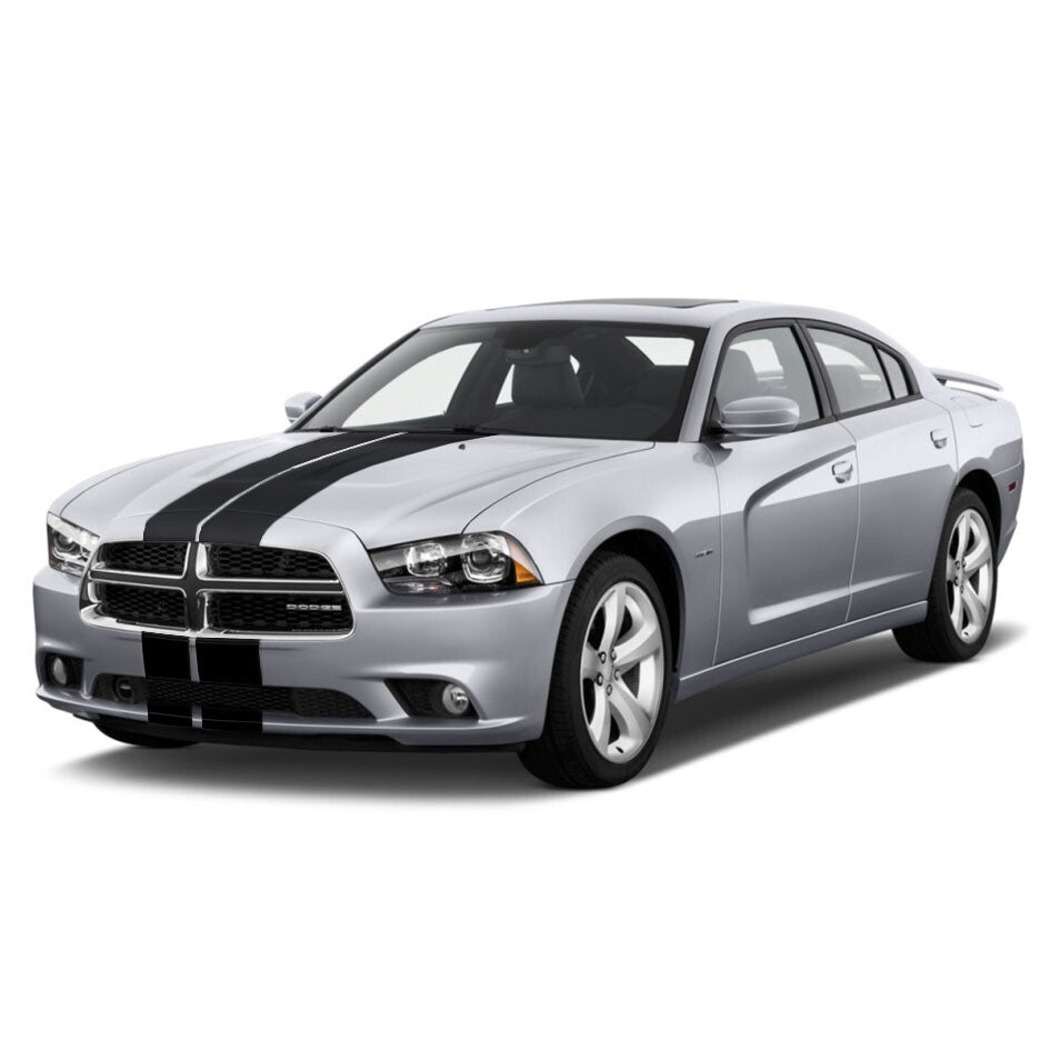 10 Inch Dual Vinyl Rally Stripes Racing Stripe Kit for Dodge Charger