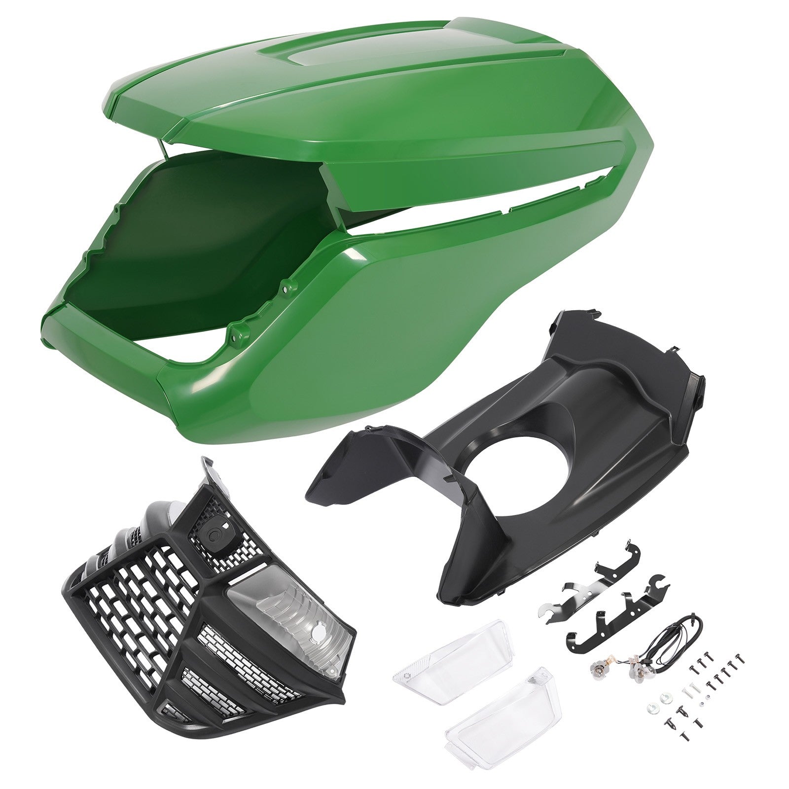 For John Deere X300 X304 X310 X320 Hood Side Panel Upper Hood Grille Headlight