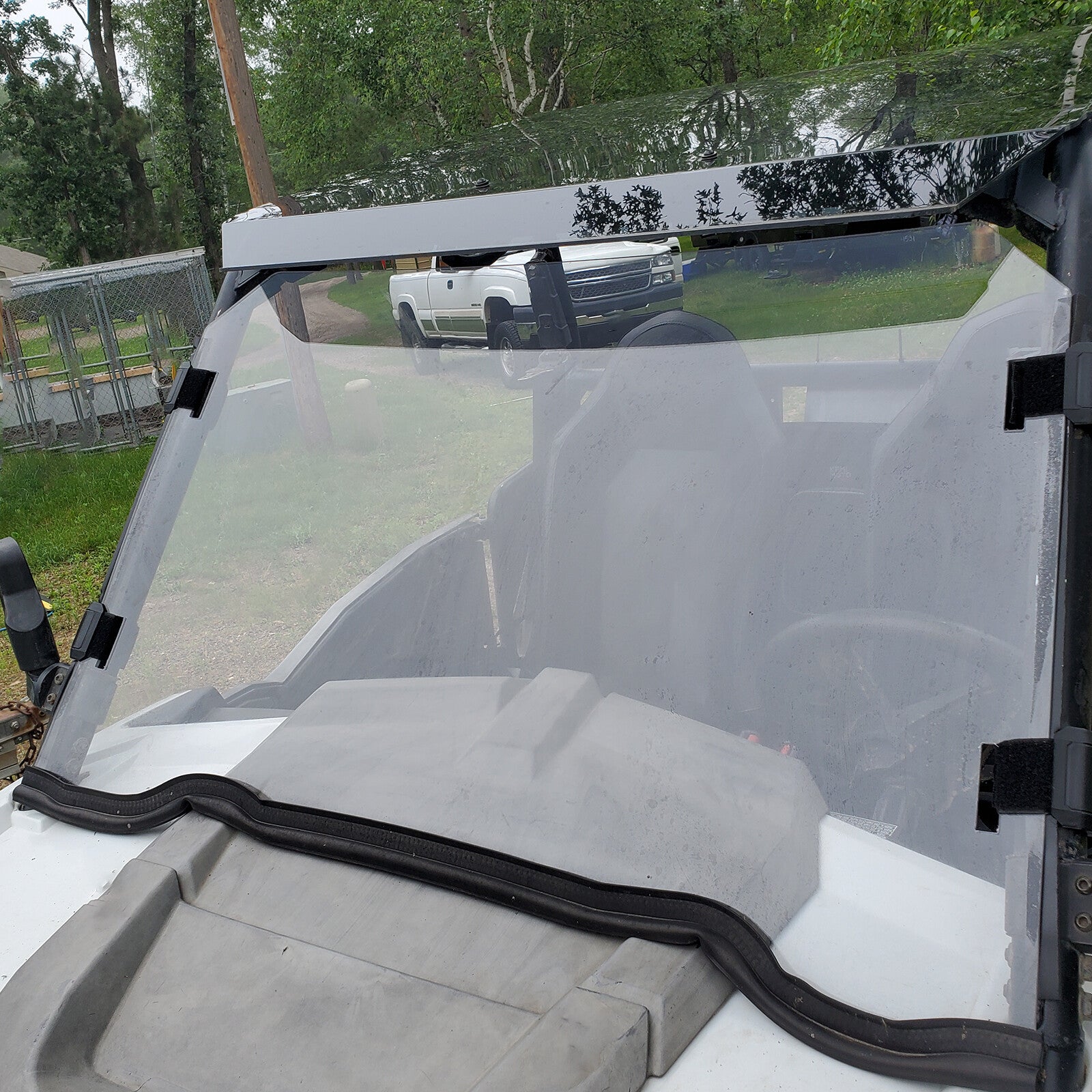 Full Windshield for Polaris RZR 900 1000 Turbo 2014-2021 with Assembly Fitting Sets