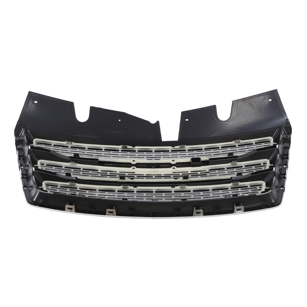 Front Bumper Grille Black w/Chrome Trim For 2010-2015 GMC Terrain SLT GM1200630