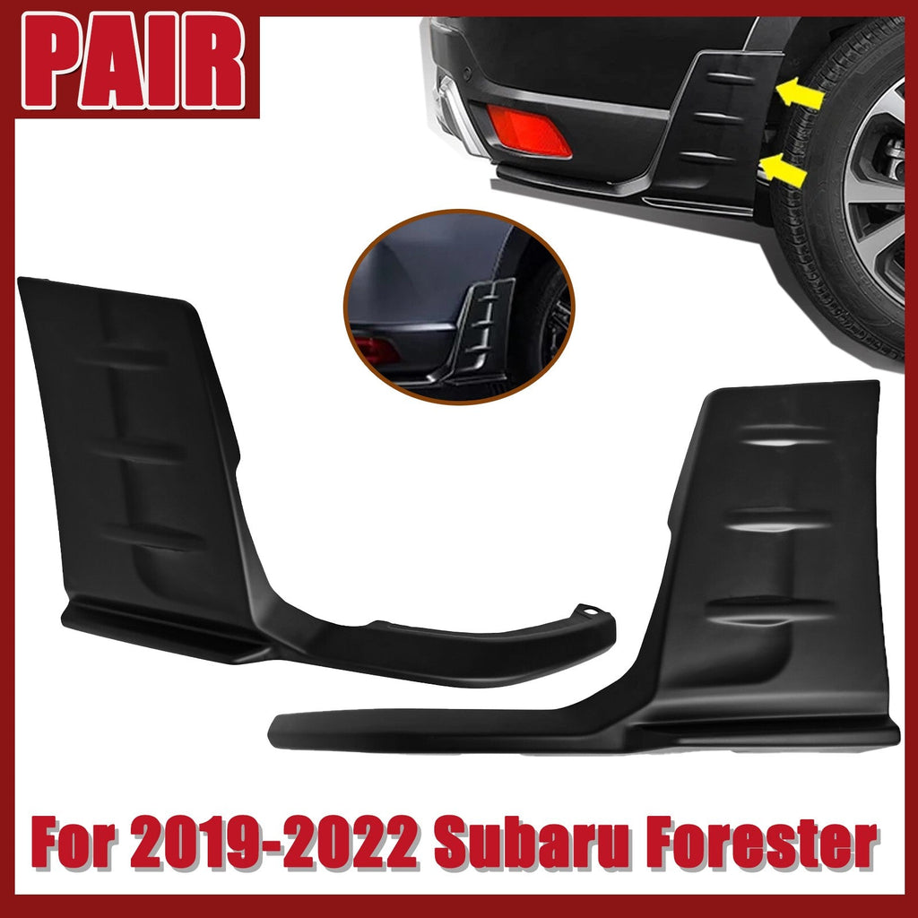 Rear Bumper Corner Lip STI Style for 2019-2022 for Subaru Forester Pair