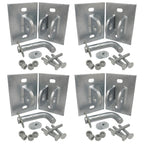 Floating Stationary Dock Connector Hinge Kit Male Female T Style Brackets 4