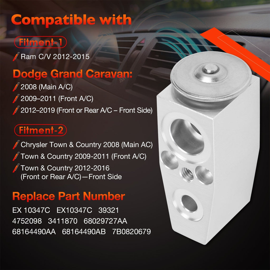 AC Expansion Valve Kit for Dodge Grand Caravan Chrysler Town & Country 2008 2019