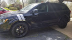 4 Inch Dual Fender Stripe Hash Mark Stripe Decal Graphic Kit for Dodge Durango