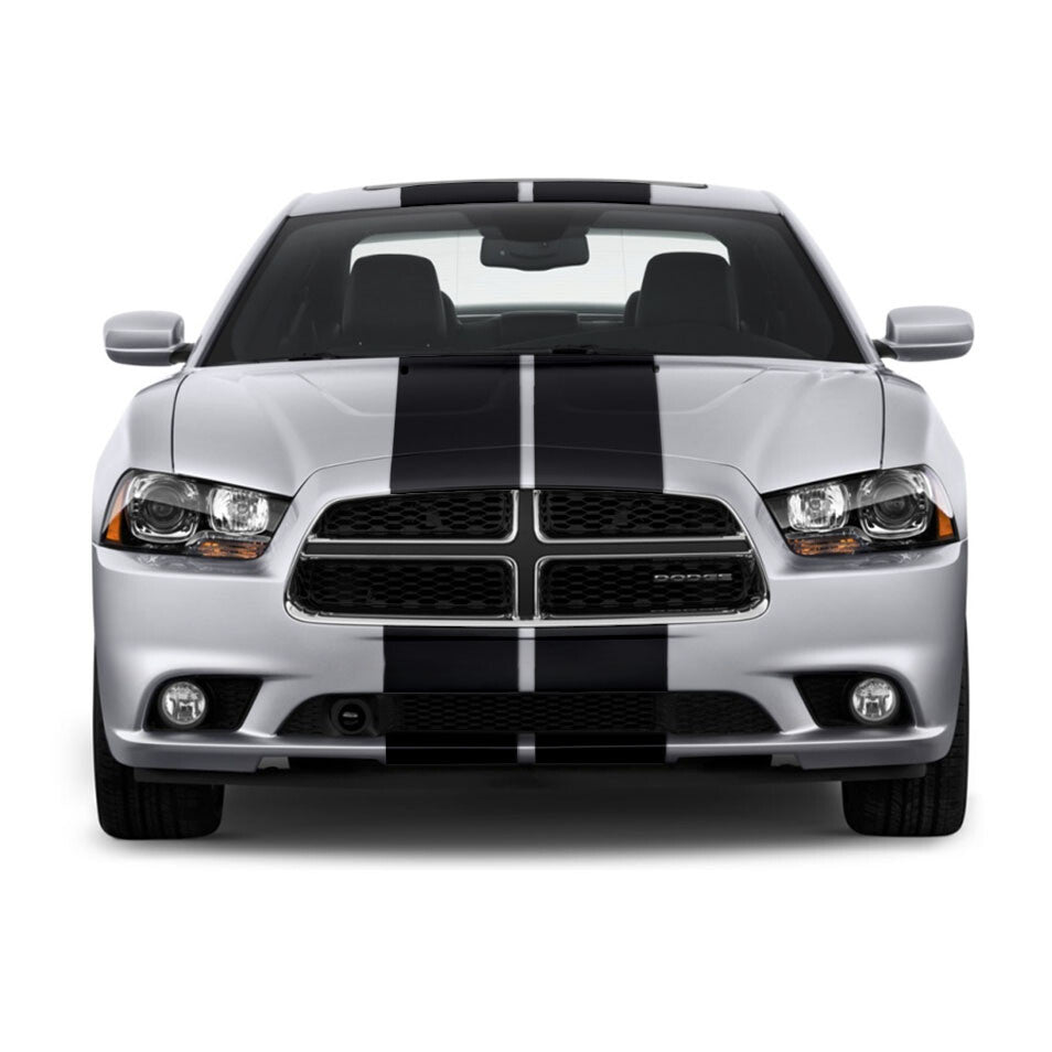 10 Inch Dual Vinyl Rally Stripes Racing Stripe Kit for Dodge Charger