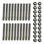 Stainless Exhaust Manifold Stud Kit for Ford 6.8L V10 Two Sides 20 Pcs