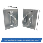 Floating Stationary Dock Connector Hinge Kit Male Female T Style Brackets 4