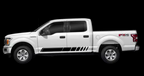 Rocker Stripe Rally Racing Side Body Stripe Decal for Ford F150 Supercrew Only