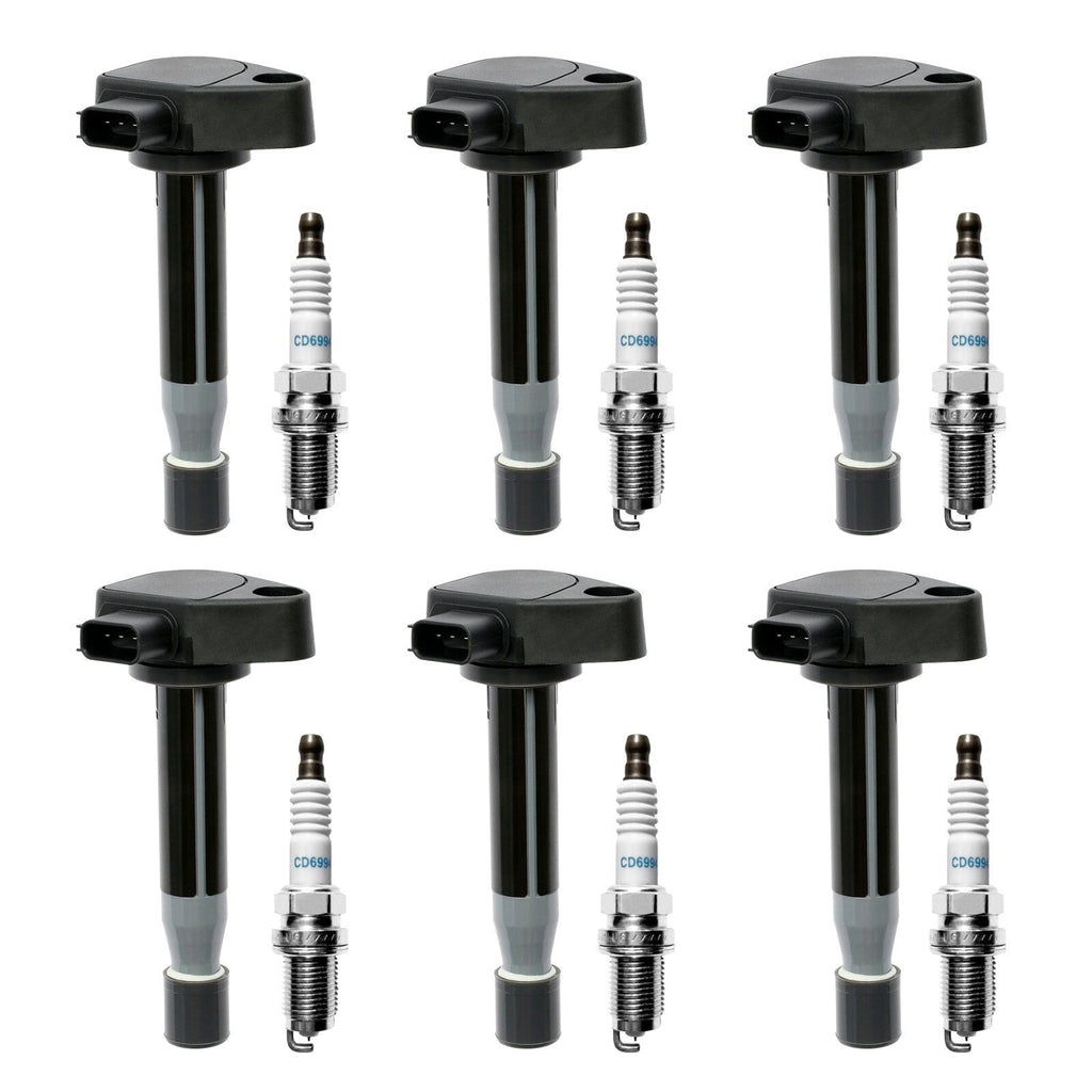 UF242 Ignition Coil Iridium Spark Plug Pack For 1999 07 Honda Odyssey Acura 6x