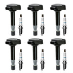 UF242 Ignition Coil Iridium Spark Plug Pack For 1999 07 Honda Odyssey Acura 6x