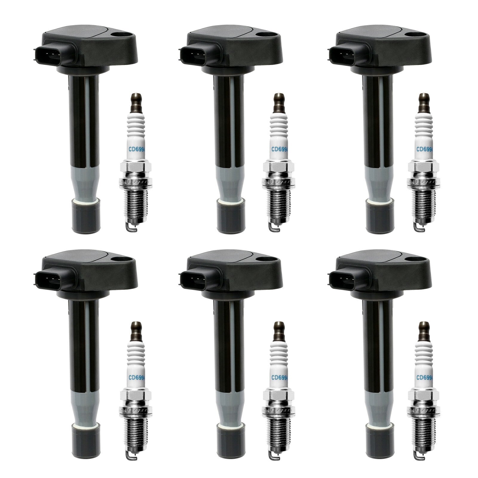 UF242 Ignition Coil Iridium Spark Plug Pack For 1999 07 Honda Odyssey Acura 6x