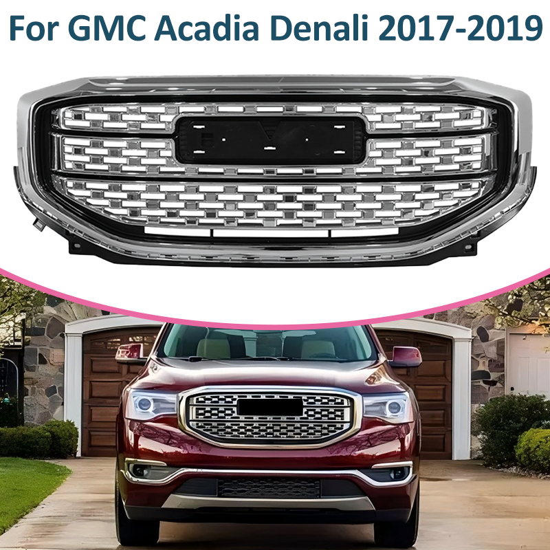 84378394 Front Upper Grille Assembly Chrome for GMC Acadia Denali 2017-2019