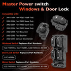 Power Window Door Lock Mirror Switch for Ford 02 05 F250 F350 F450 Excursion