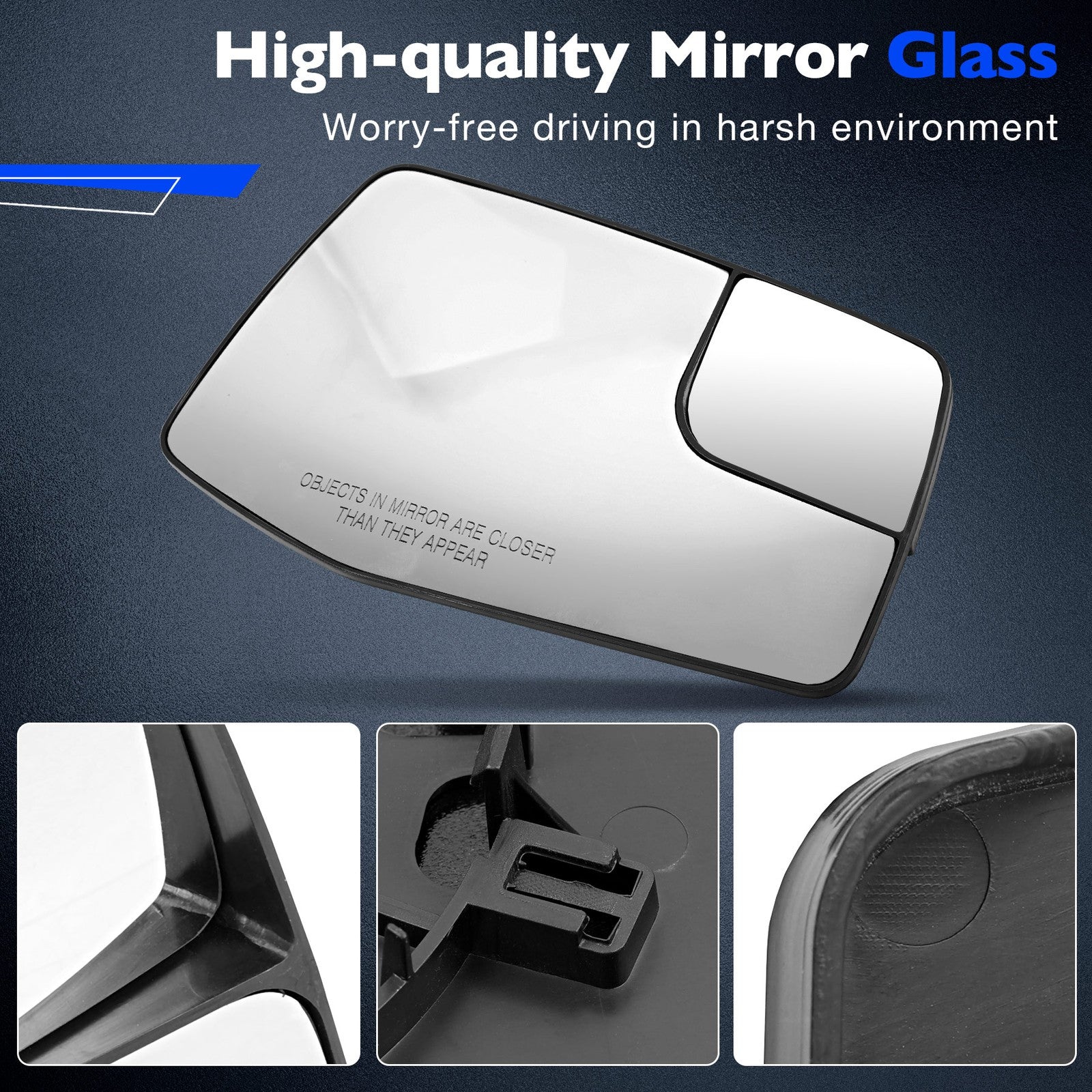 Right Passenger Side Heated Mirror for GMC Sierra Chevy Sliverado 2019 2025