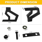 Hi Lift Jack Mounting Bracket Hood Hinge Kit for Jeep Wrangler JK 2007 2018
