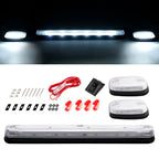 3Pcs White LED Cab Roof Marker Top Lights for Chevrolet Silverado 2500 3500