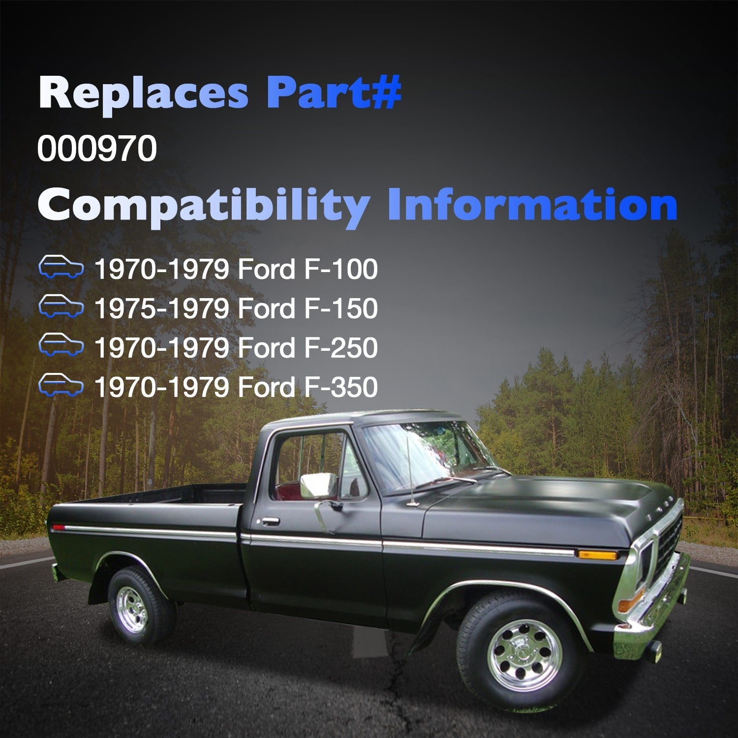 000970 Telescopic Steering Column Shaft for Ford F100 F150 F250 F350 1970-79