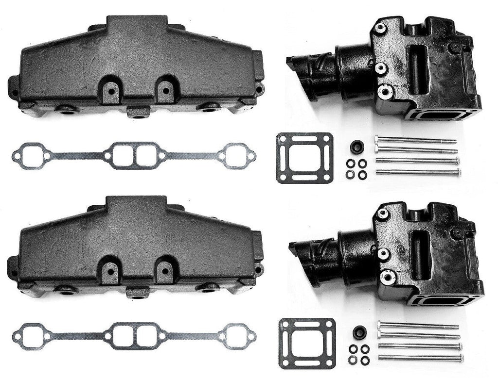 860246A15 860246Q11 18 1953 2 Exhaust Manifold Riser Kit for MerCruiser 305 V8