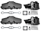 860246A15 860246Q11 18 1953 2 Exhaust Manifold Riser Kit for MerCruiser 305 V8