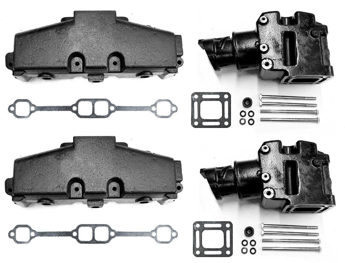 860246A15 860246Q11 18 1953 2 Exhaust Manifold Riser Kit for MerCruiser 305 V8