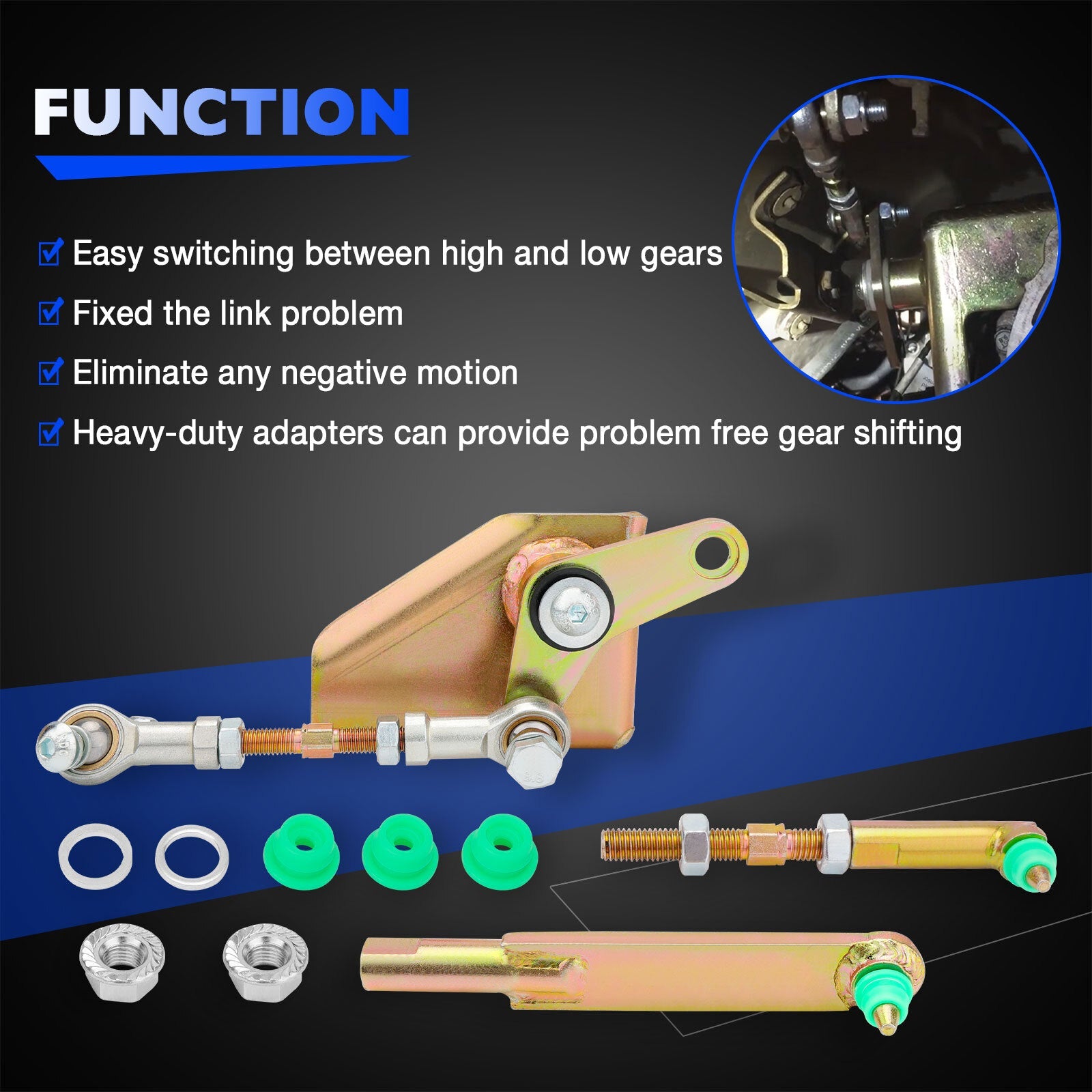 4947100 Transfer Case Shift Linkage Adapter For Jeep Wrangler TJ LJ 1997 2006