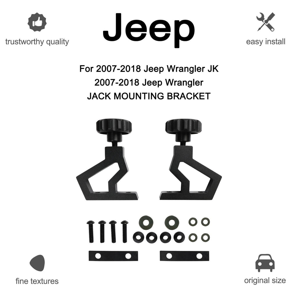 Hi Lift Jack Mounting Bracket Hood Hinge Kit for Jeep Wrangler JK 2007 2018