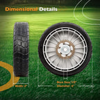 42710VE2M02ZE 8 Inch Lawn Mower Rear Wheel for Honda HRR216 HRS216 HRT216 2 Pack