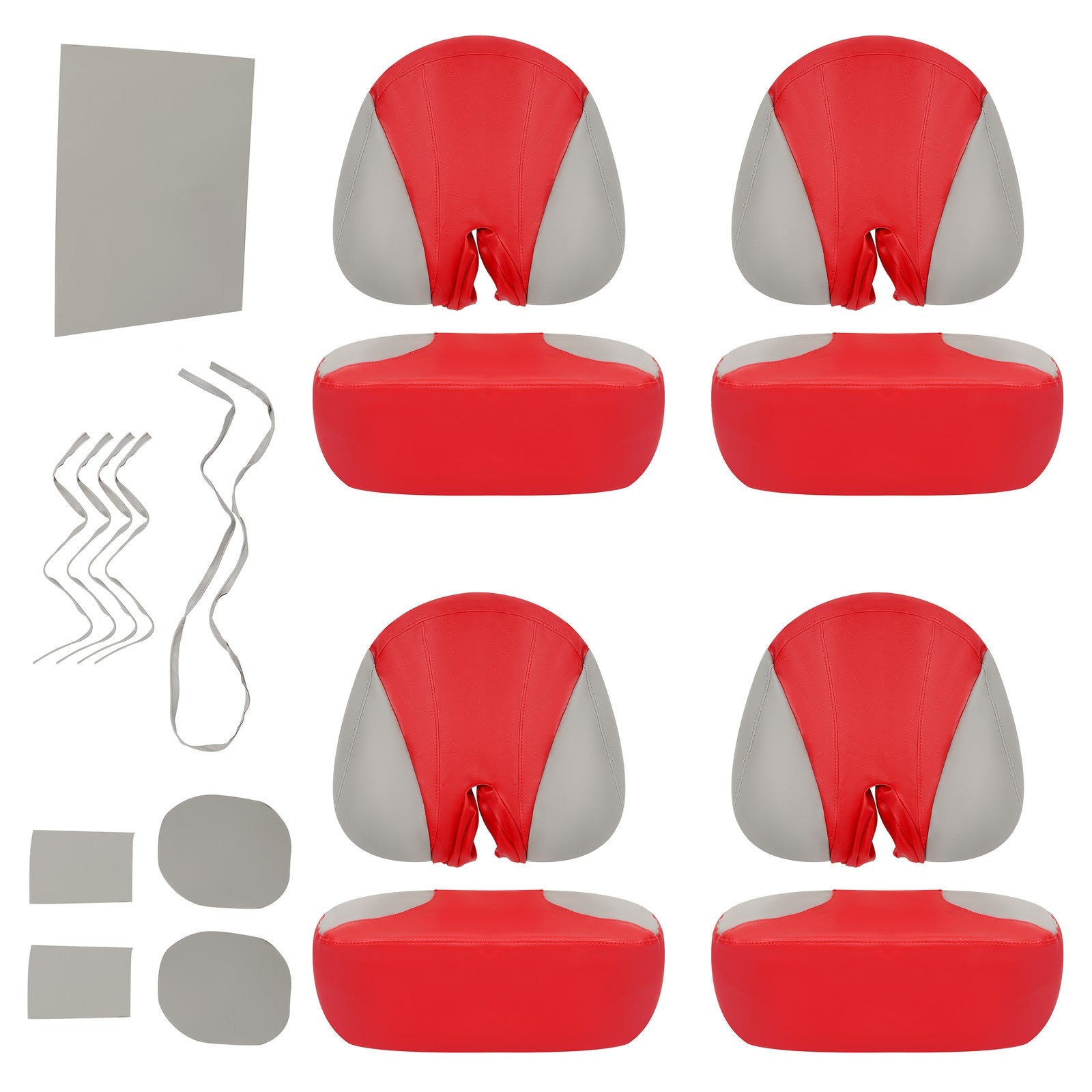 Red Gray Full Set Seat Covers for Sea-Doo Speedster 150 2007-2011