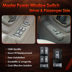 Master Power Window Switch Driver and Passenger Side For Chevy GMC C K 1500 3500