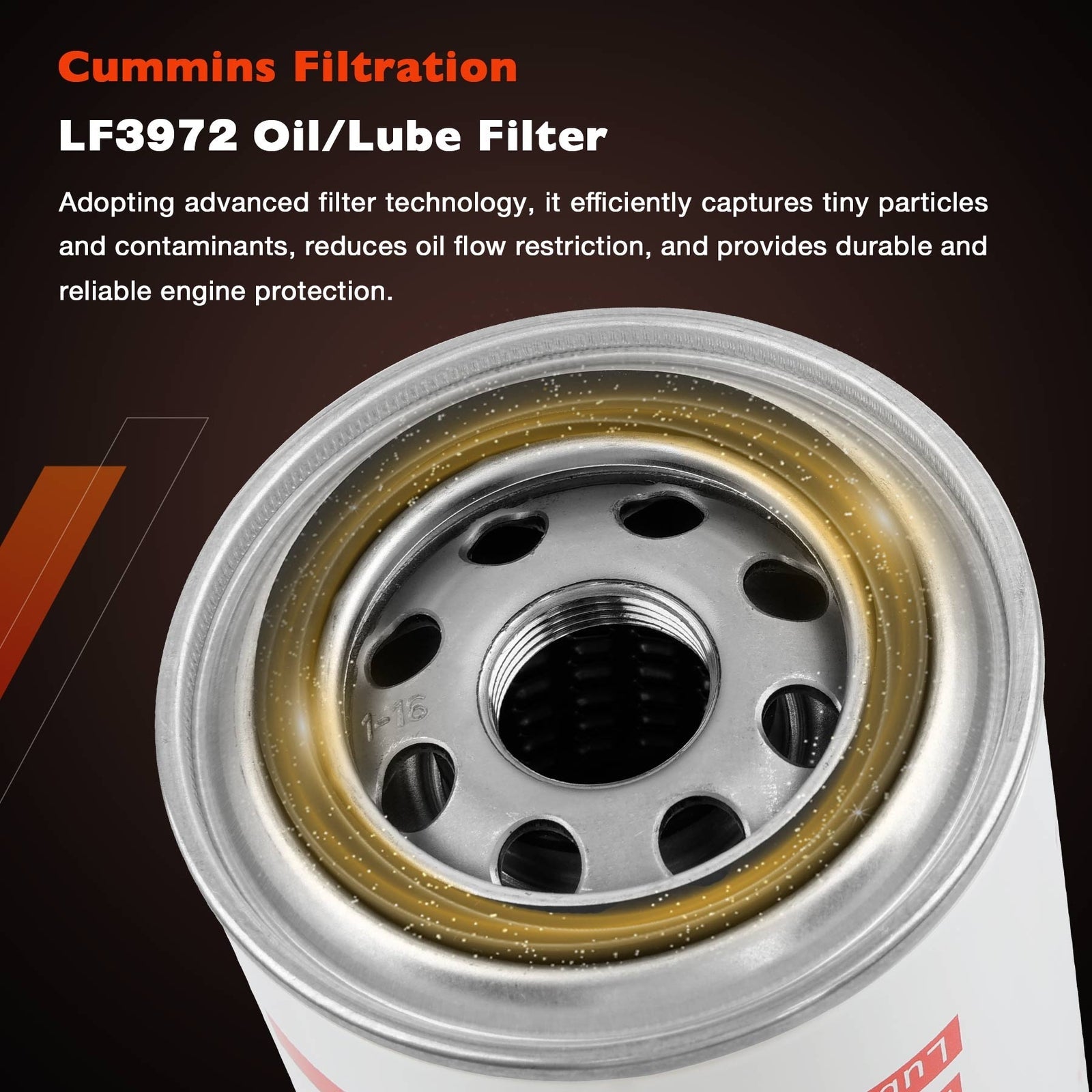 LF3972 Oil Filter for Dodge Ram 2500 1989 2015 Cummins 5.9L 6.7L 3 Pack
