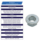 Spindle Blade Hex Nuts 912 0417 A 712 0417 for MTD Cub Cadet Mower 6 Pack