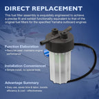 6P3245600300 Outboard Fuel Filter Assy for Yamaha F200 F225 F250 LF150 2006 2025