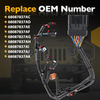 68087837AF Injector Wiring Engine Wire Harness for Ram 1500 Jeep Wrangler 12-24