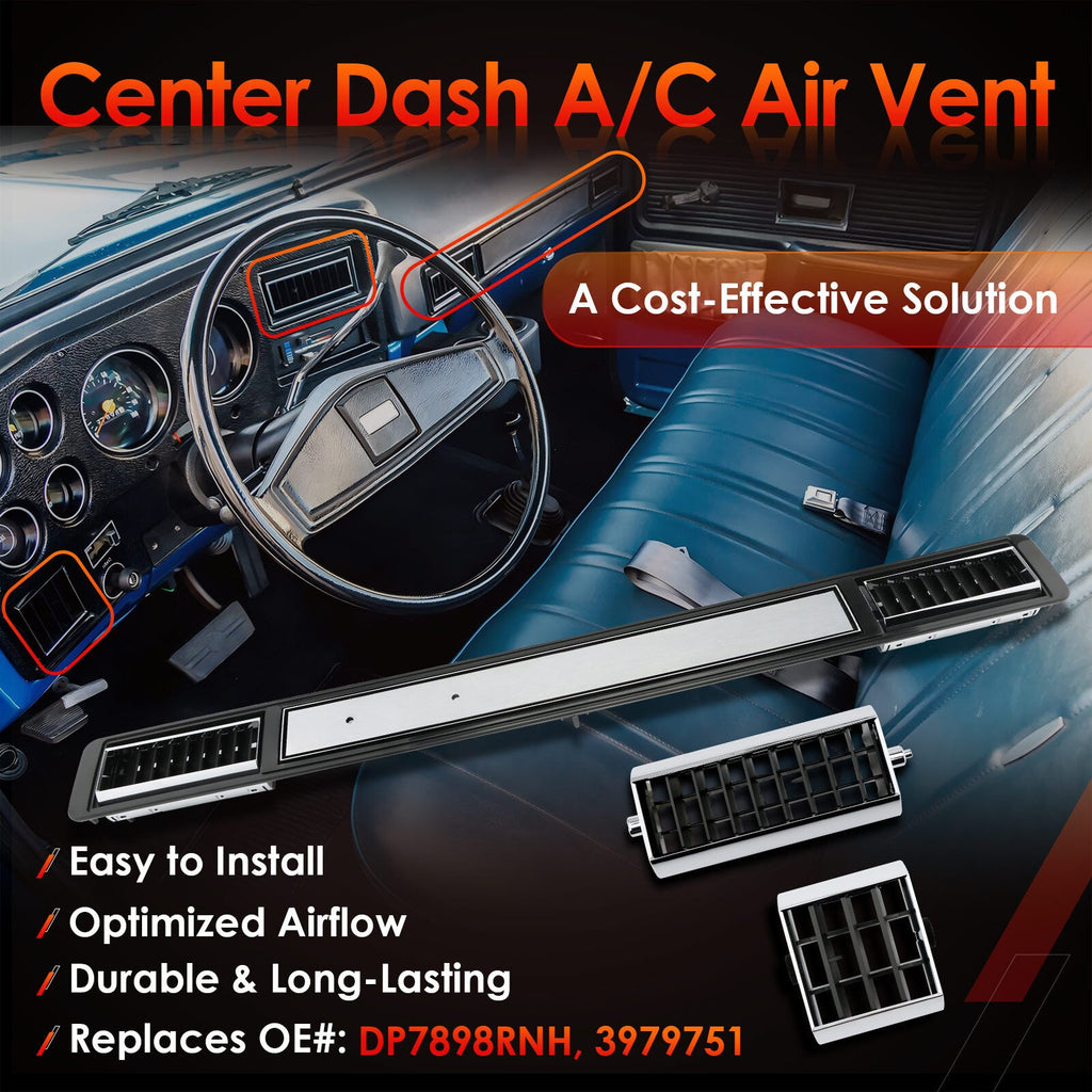 DP2560 Center Dash AC Air Vent Trim Plate For Chevy GMC Truck 1973-1980 3979751