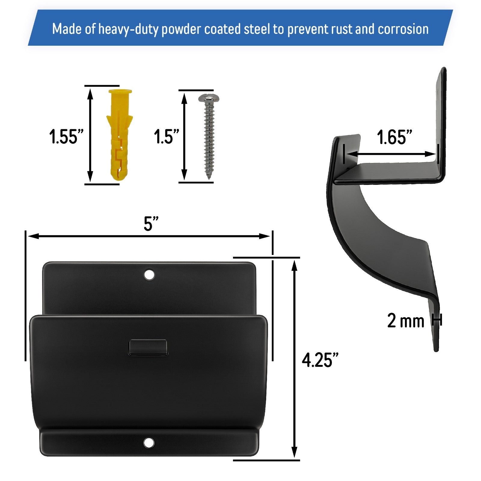 Wall Mount Ladder Wheelbarrow Hanger Hook for Garage Wall 1 Piece