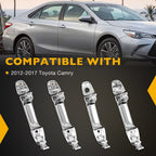 Exterior Door Handles Front Rear LH RH for Toyota 2012 2017 Camry Chrome 4 Piece
