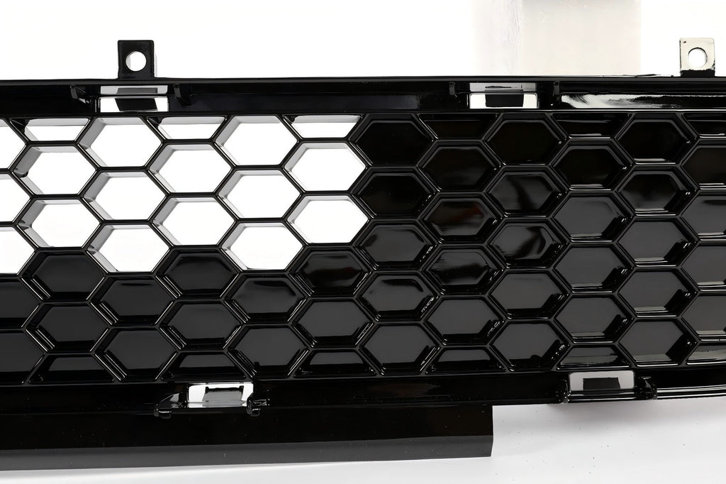 Front Upper Grille and Lower Mesh Grill Honeycomb Black for 2018-2022 Ford Mustang