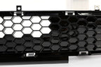 Front Upper Grille and Lower Mesh Grill Honeycomb Black for 2018-2022 Ford Mustang