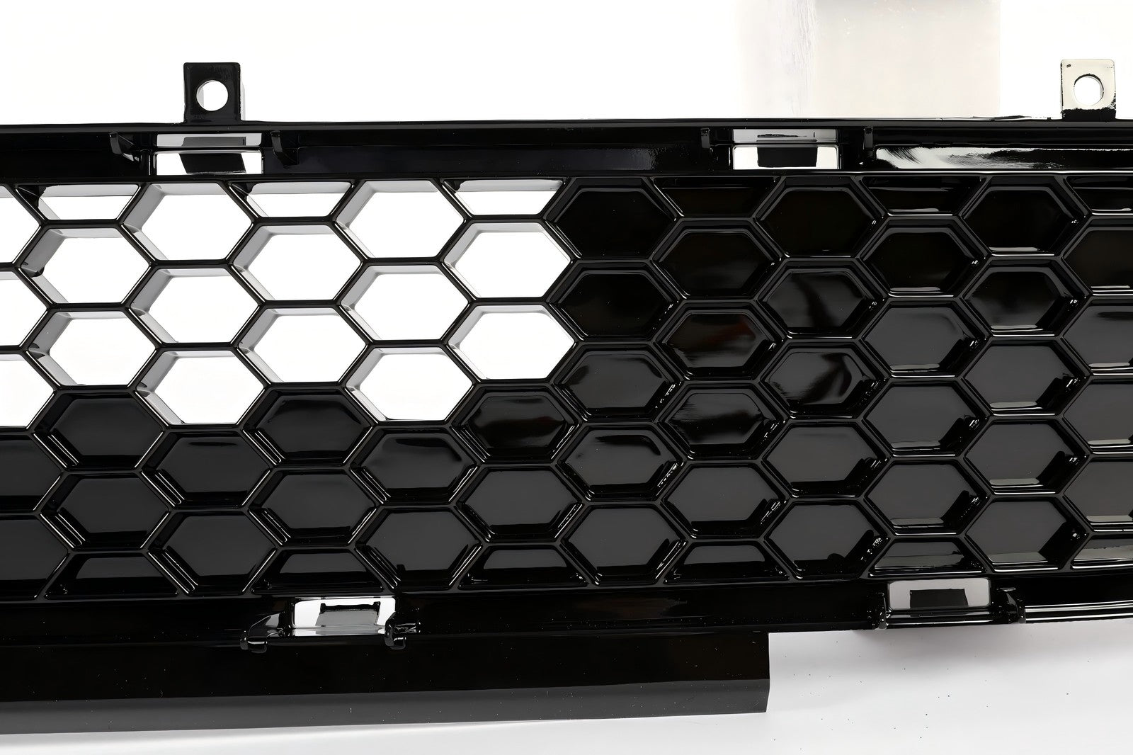 Front Upper Grille and Lower Mesh Grill Honeycomb Black for 2018-2022 Ford Mustang