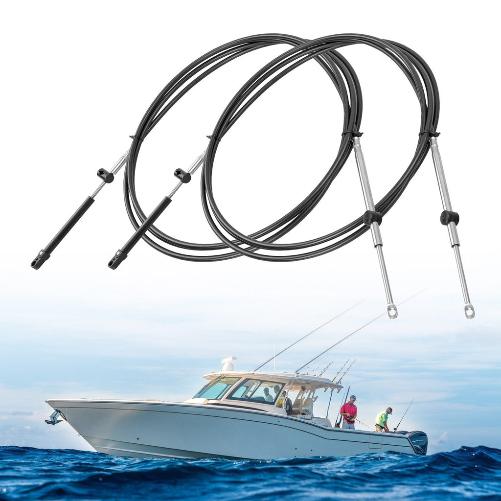 Outboard Throttle Cable Gen I Control Shift Cables For Mercury Mariner 11FT 2PCS
