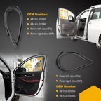 Weatherstrip Door Window Rubber Channel Seal for Toyota Corolla 2002 2006 4x