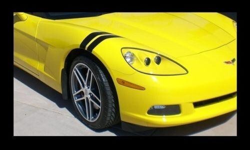 3 Inch Fender Stripe Hash Mark Stripe Decal Graphic Kit For Chevy Corvette C5 C6