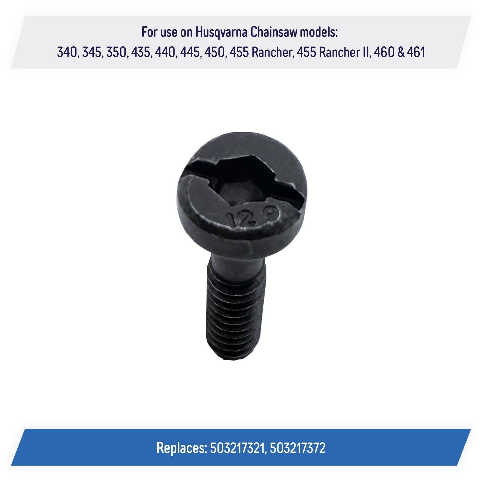 Recoil Starter Screws 503217321 for Husqvarna Chainsaw 340 461 455 Rancher 10 Pack