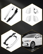 82651F2010 Chrome Outside Exterior Door Handle Set for 2017-2020 Hyundai Elantra