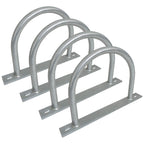 Dock Piling Hoop on Plate 10 Inch Hoop Pile Holder 2 Inch Plate 3/8 Thick 4